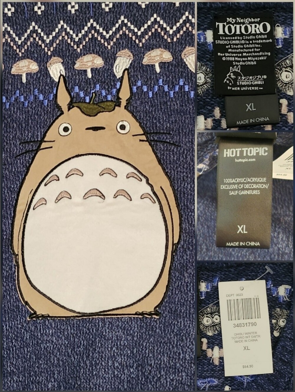 Totoro Sweater - Picture 3 of 3